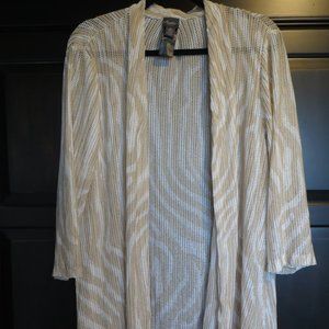 Travelers Choice by Chico's cardigan Size 3 Animal Print